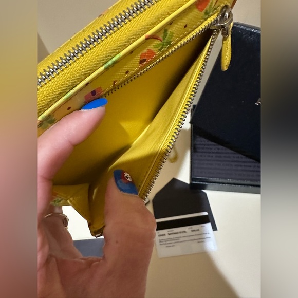 PRADA RARE PALM TREE WALLET/MINI Pochette - Picture 8 of 13